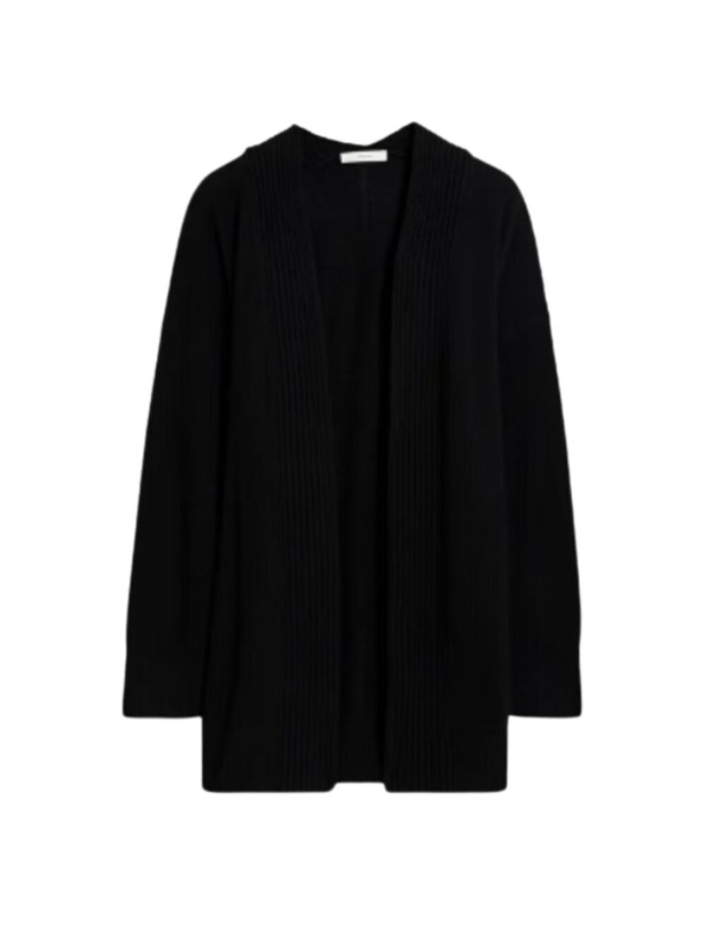 Vince Black Wool and Cashmere-Blend Cardigan - Long Sleeve Top